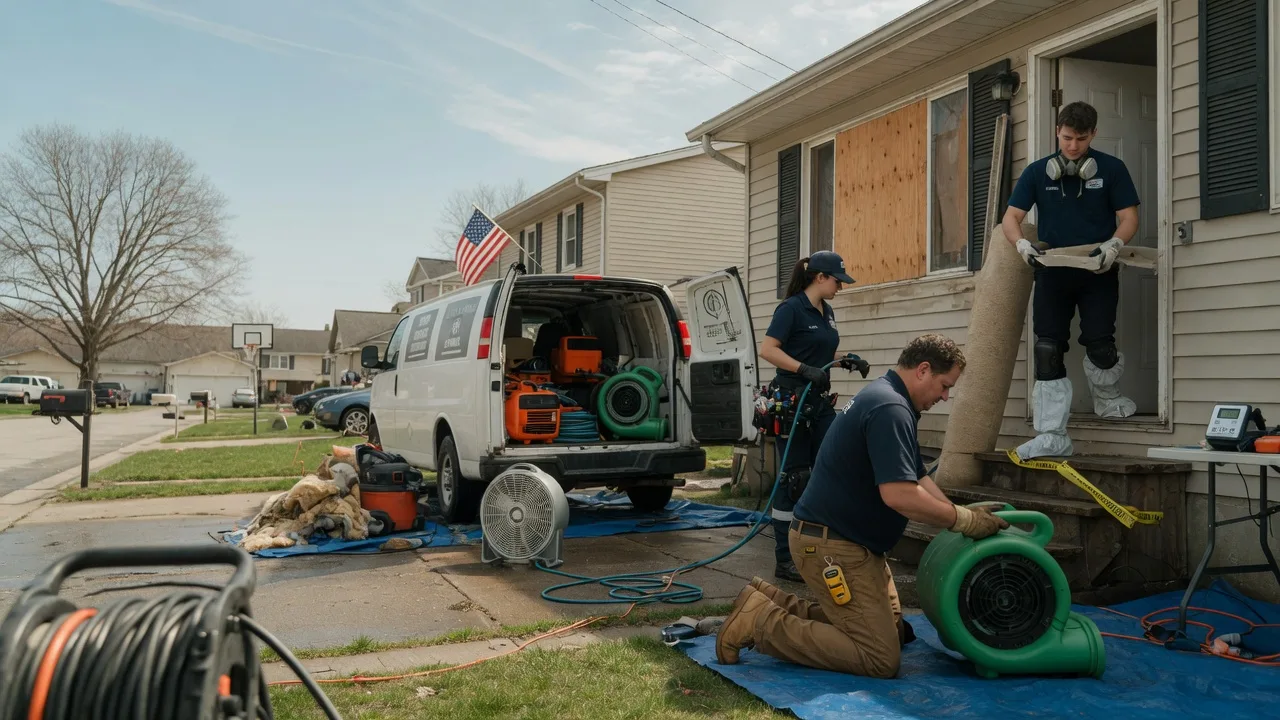 Water Damage Restoration in New Trenton, IN near me